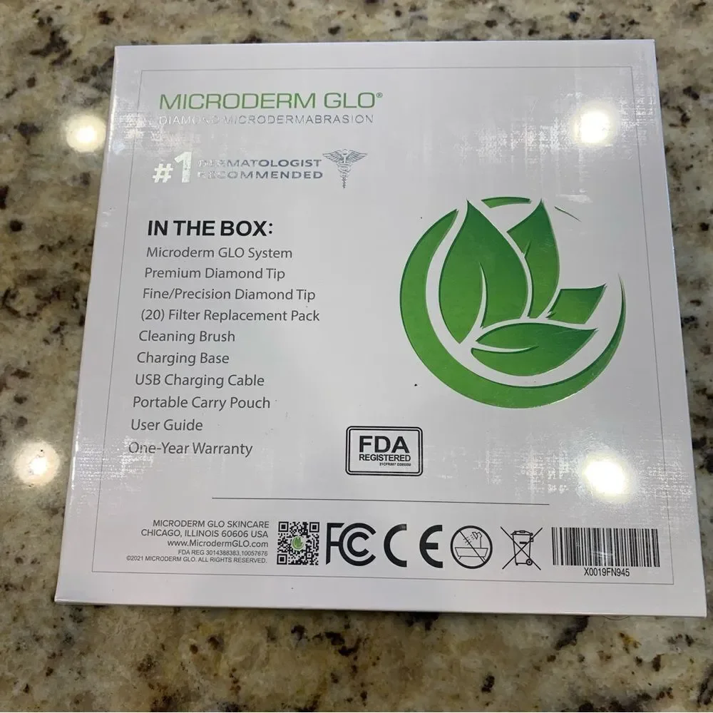 Microderm GLO Diamond Microdermabrasion Set NEW!